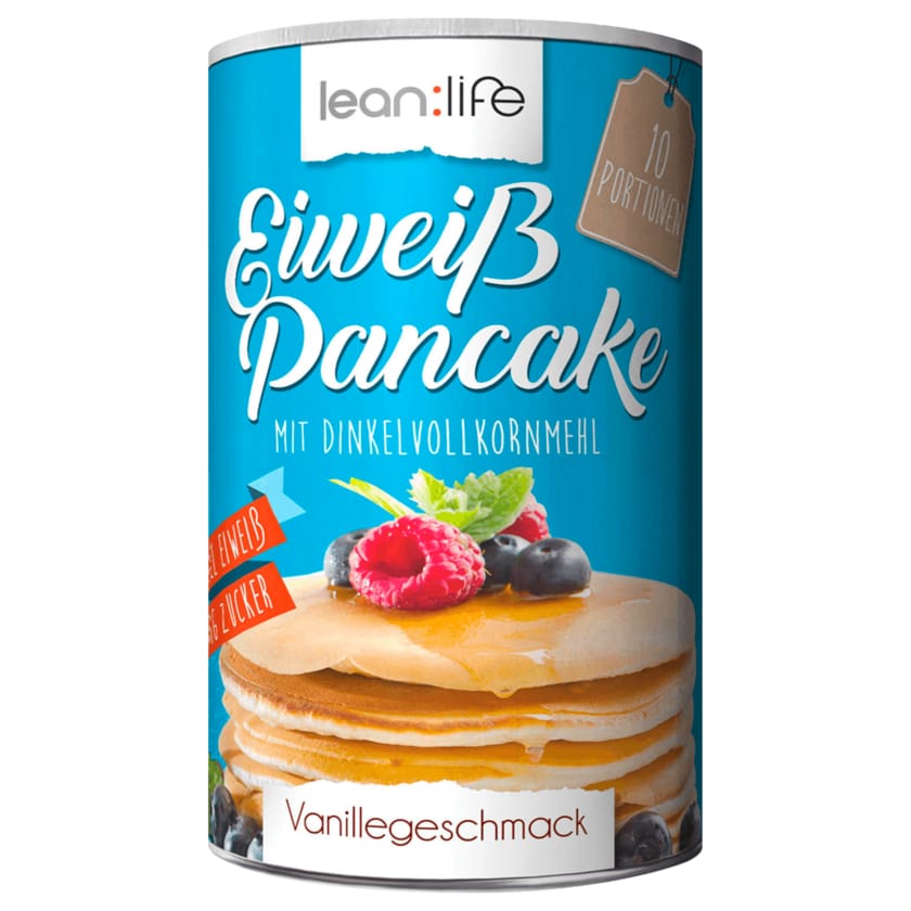 Lean Life Eiweiß Pancake Dinkelvollkornmehl Vanillegeschmack 500g